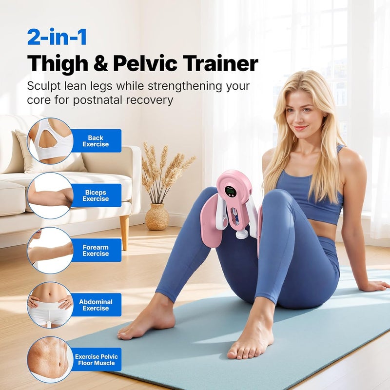 Merach Thigh Trainer, Pelvic Floor Muscle Trainer, Inner Thigh Exercise Workout Equipment for Home Gym, Pelvic Floor Strengthening Women - Image 2